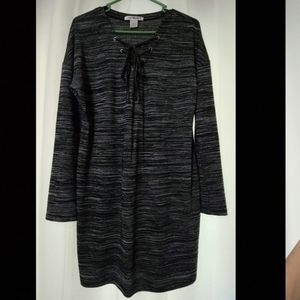 Say What? Bodycon mini dress or gathered top size L